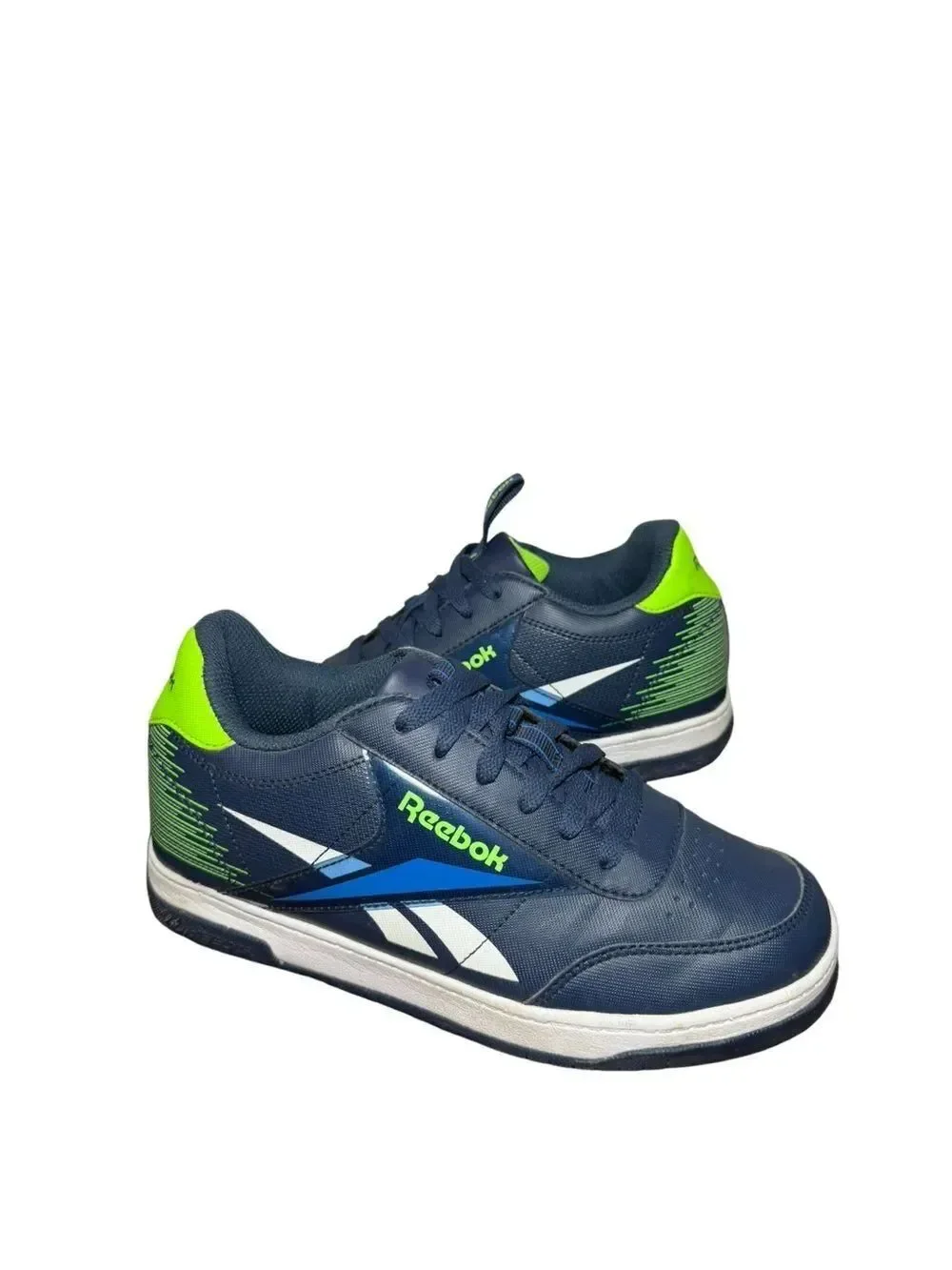 Reebok Navy & Neon Green Athletic Sneaker x Heelys size 7
